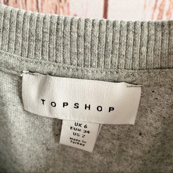 TOPSHOP 2nd Life Movement Grey Skater Tee - Picture 3 of 5